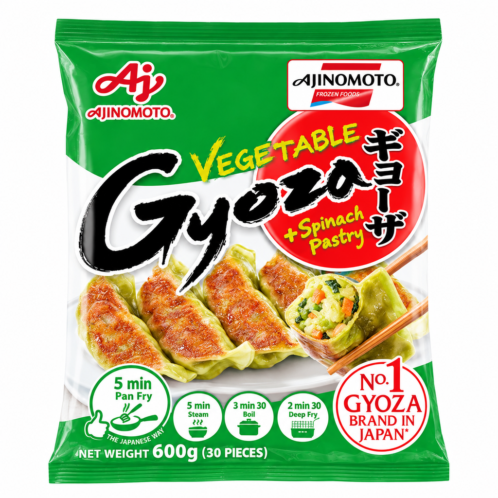 [200308/2G0040] GYOZA VEGETAL E014 CONGELADA *AJINOMOTO* 冻蔬菜煎饺 600g/10