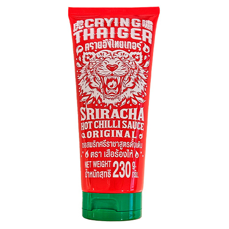 SALSA SRIRACHA TUBO *CRYING THAIGER* 虎啸是拉差酱软管装 230g/24
