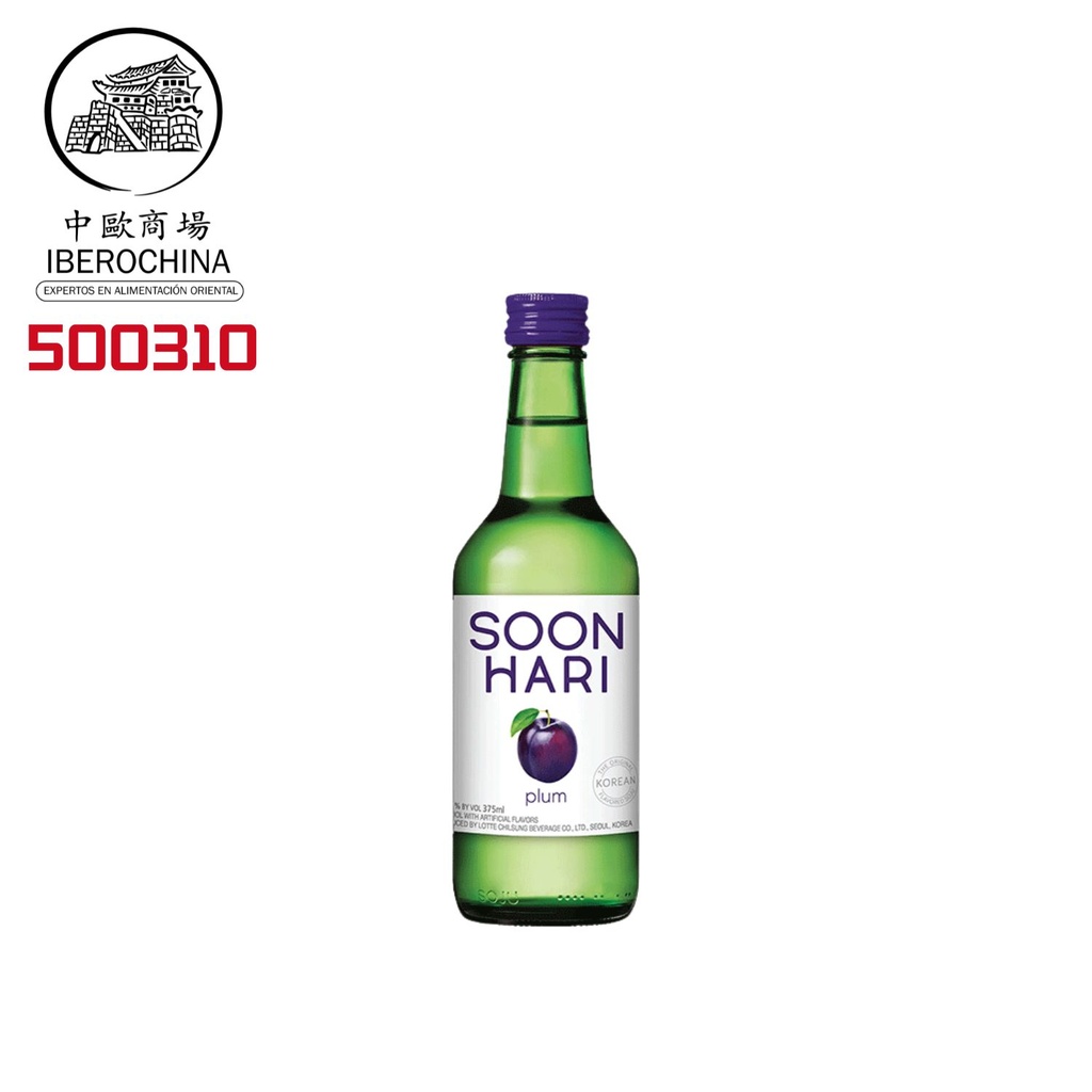 SOJU (12%) CIRUELA *LOTTE* 乐天李子味烧酒 350ml/20