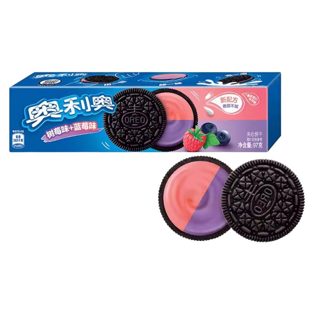 [500332] GALLETA ARANDANO Y FRAMBUESA *OREO* 奥利奥蓝莓树莓夹心饼干 97g/24