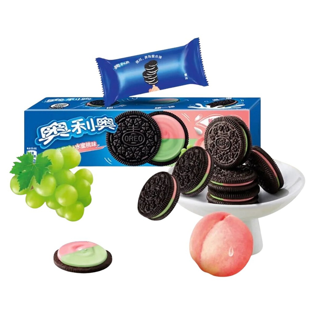 GALLETA UVAS Y MELOCOTON *OREO* 奥利奥葡萄水蜜桃味夹心饼干 97g/24