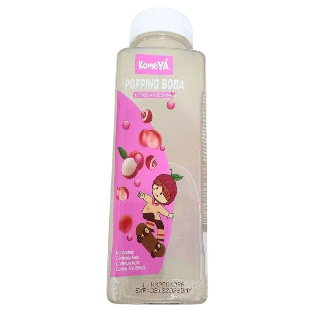 BEBIDA SABOR A LYCHEE *KOMEYA* 爆珠饮料荔枝味350ml/12
