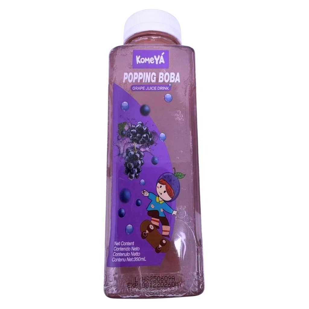 [500340] BEBIDA SABOR A UVAS *KOMEYA* 爆珠饮料葡萄味350ml/12