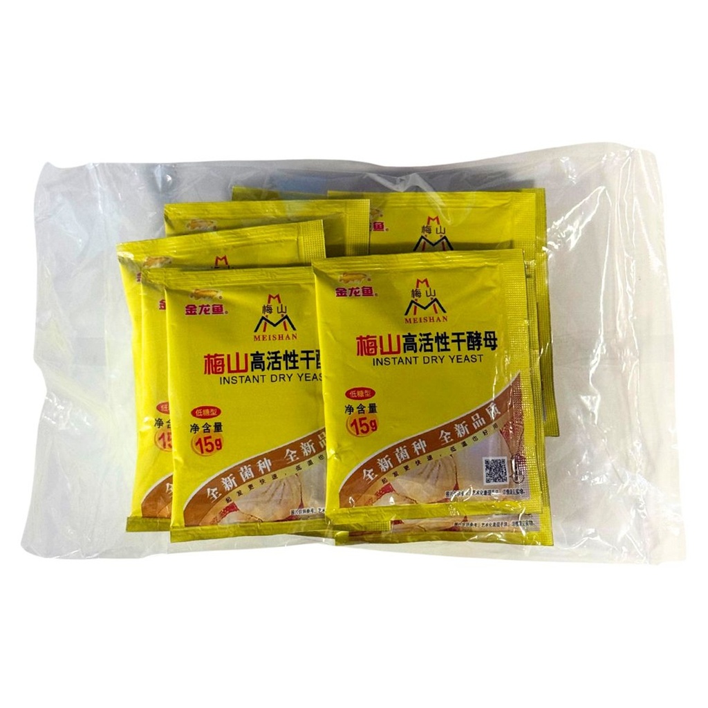 [500343] LEVADURA EN POLVO PARA HORNEAR *MEISHAN* 梅山干酵母粉 15g/200