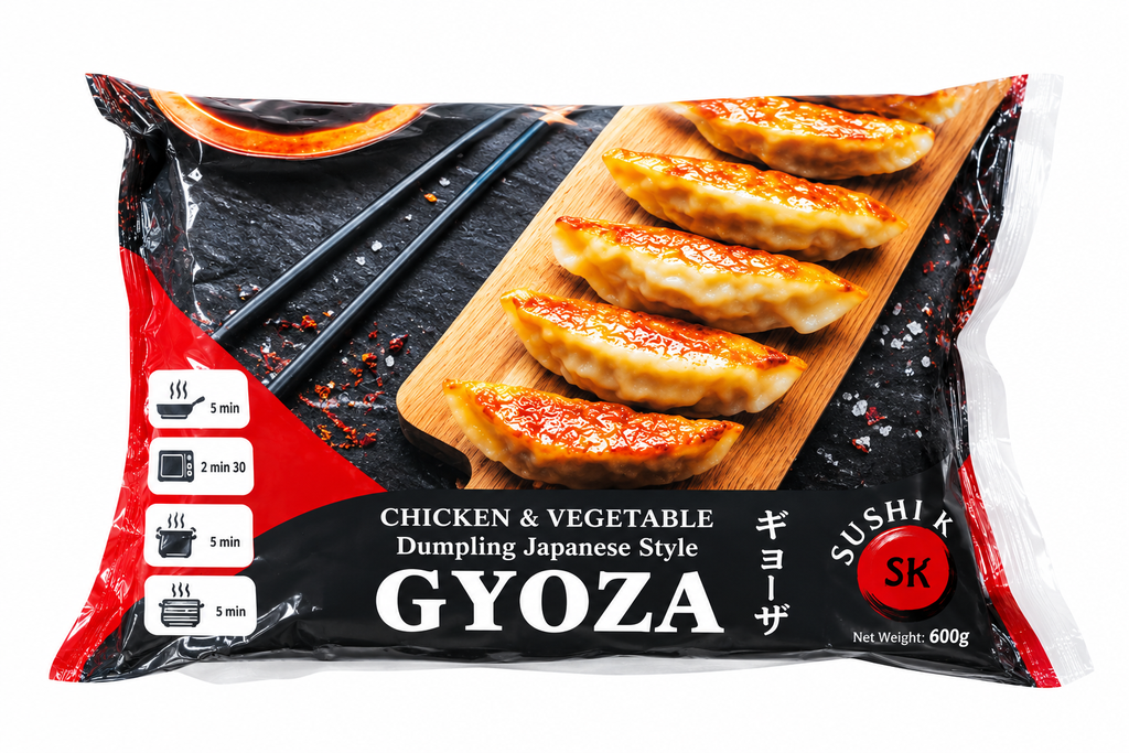 GYOZA POLLO CONGELADA *SUSHI KING* 寿司王冻鸡肉煎饺 30u/600g/10