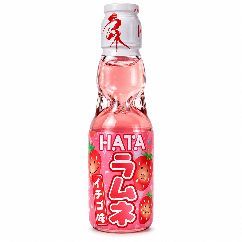 [501362/5B0056] BEBIDA GASEOSA FRESA *RAMUNE* 日本草莓弹珠气泡饮料 200ml/30