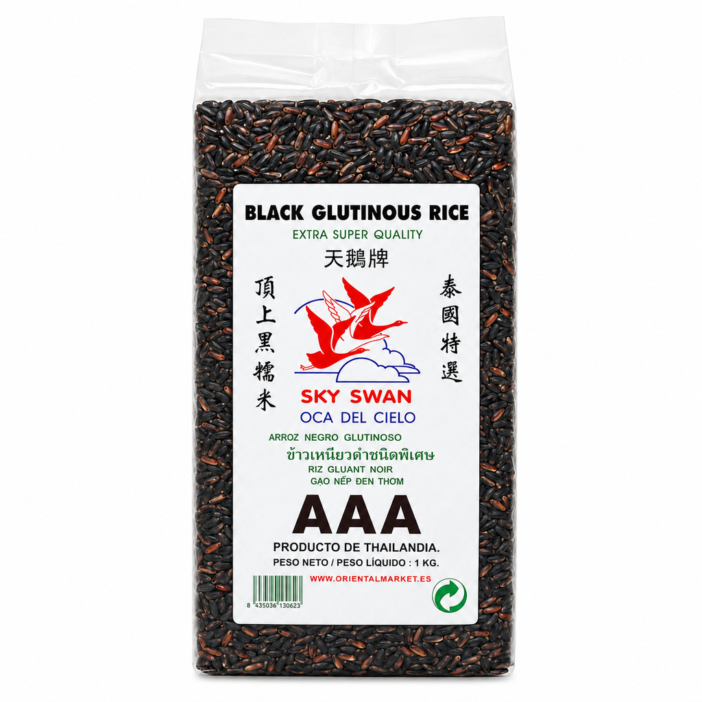 [501613/5A0060] ARROZ NEGRO GLUTINOSO *SKY SWAN* 天鹅黑糯米 1kg/10