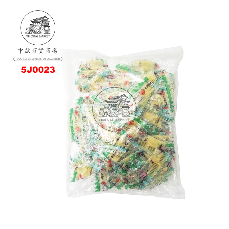 JENGIBRE BLANCO GARI MONODOSIS *SUSHI KING* 寿司王白醋姜片单包装 5g/100u/10
