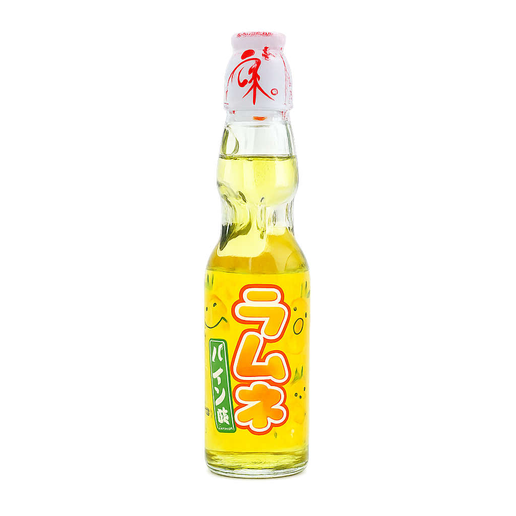 [501364/5B0068] BEBIDA GASEOSA PIÑA *RAMUNE* 日本菠萝弹珠气泡饮料 200ml/30