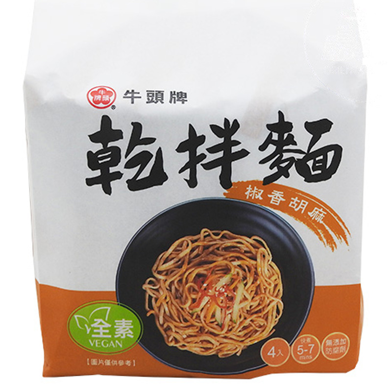 [502821/5T0802] TALLARINES SABOR PICANTE SESAMO *BULL HEAD* 牛头牌干拌面椒香胡麻 464g/12