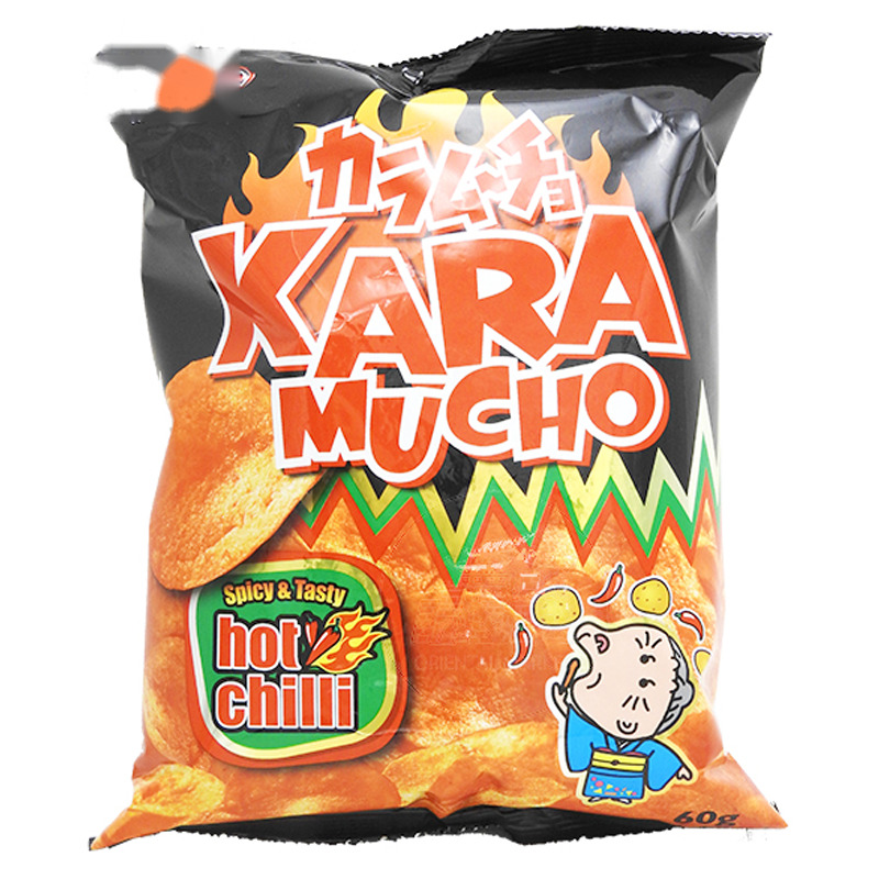 [500991/5C0773] CHIPS PICANTES KARAMUCHO *KOIKEYA* 辣味平纹薯片 60g/12