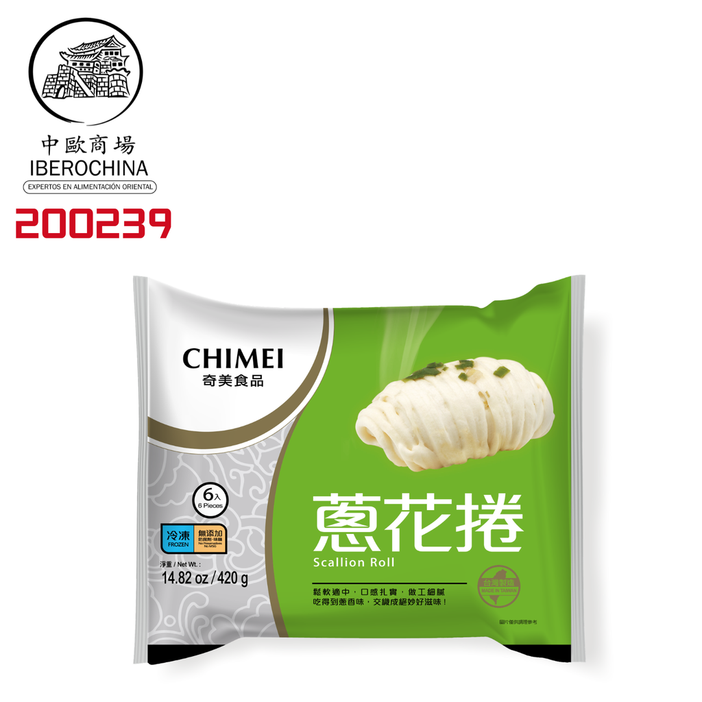 PAN CEBOLLINO CONGELADO *CHIMEI* 奇美冻葱花卷 420g/6u/12