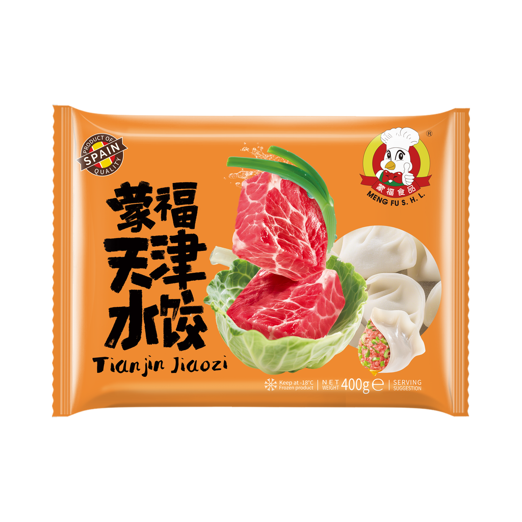 [200670/2S0012] RAVIOLI CERDO PUERRO CONGELADA *MENGFU* 蒙福冻天津猪肉水饺 400g/12