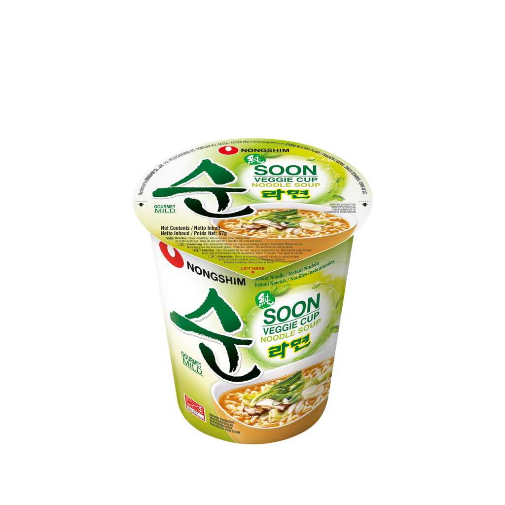 NOODLE CUP VERDURA *NONGSHIM* 农心蔬菜辛杯面 67g/12