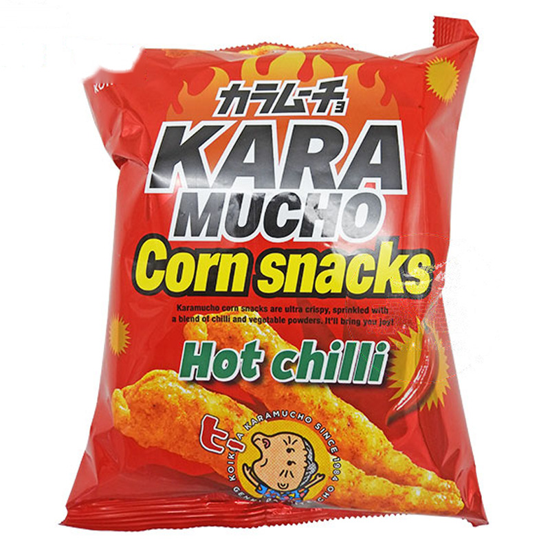 CHIPS MAIZ PICANTE KARAMUCHO *KOIKEYA* 烤辣玉米条 65g/12