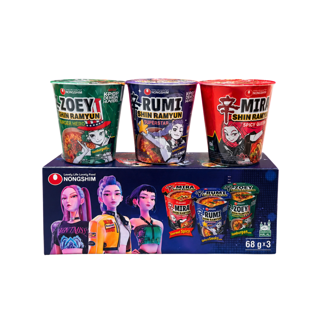 [501067] NOODLE CUP EDICION K-POP *NONGSHIM* 农心K-POP联名混合口味杯面 68g/3u/8