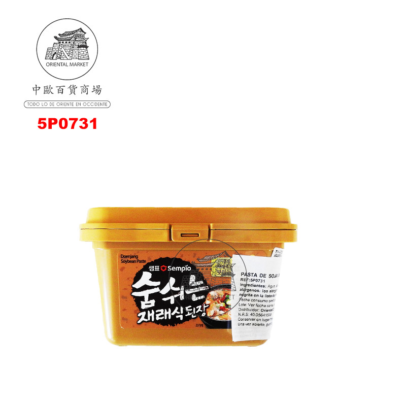 [502339/5P0731] PASTA SOJA AMARILLA DOEN JANG *SEMPIO* 韩国黄豆酱 460g/12b