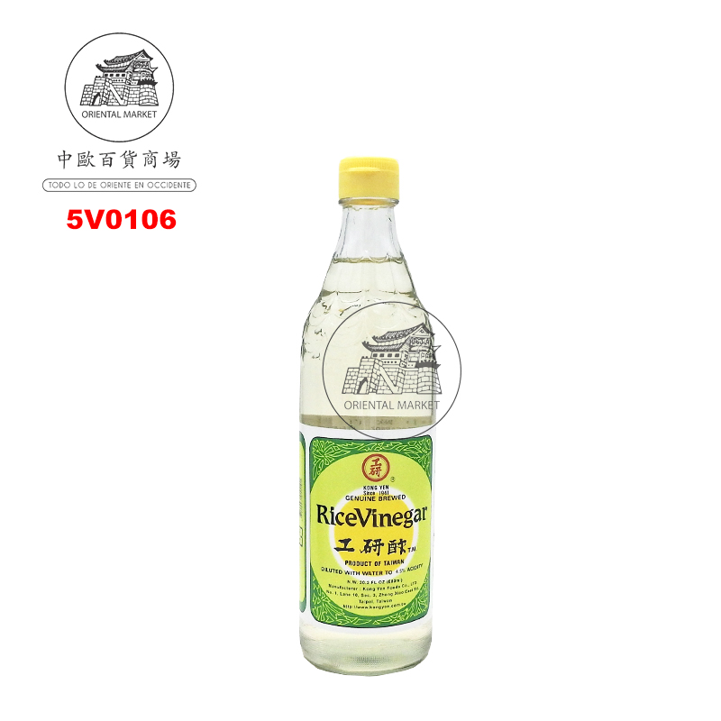 VINAGRE ARROZ *KONGYEN* 工研白米醋 600ml/12