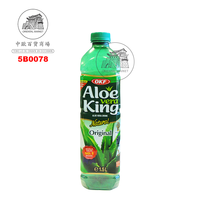 BEBIDA ALOE VERA ORIGINAL *OKF* 韩国芦荟饮料 1.5l/12