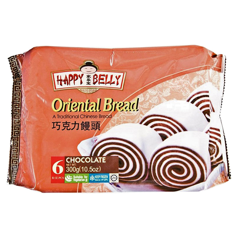 PAN CHOCOLATE CONGELADO *HAPPY BELLY* 家乐宝冻巧克力馒头 300g/12