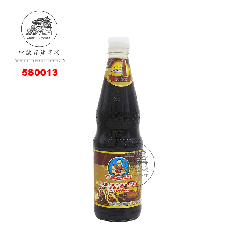 [502580/5S0013] SALSA SOJA CHAMPIÑON *HEALTHY BOY* 仁和园香菇酱油 700ml/12