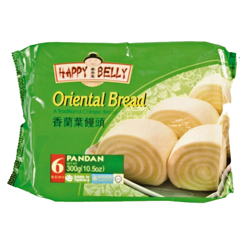 [200395/2P0117] PAN PANDAN CONGELADO *HAPPY BELLY* 家乐宝冻香兰叶馒头 300g/12