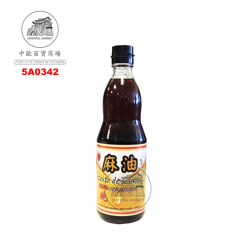 [501526/5A0342] ACEITE SESAMO PURO *SUSHI KING* 寿司王纯麻油 550g/12