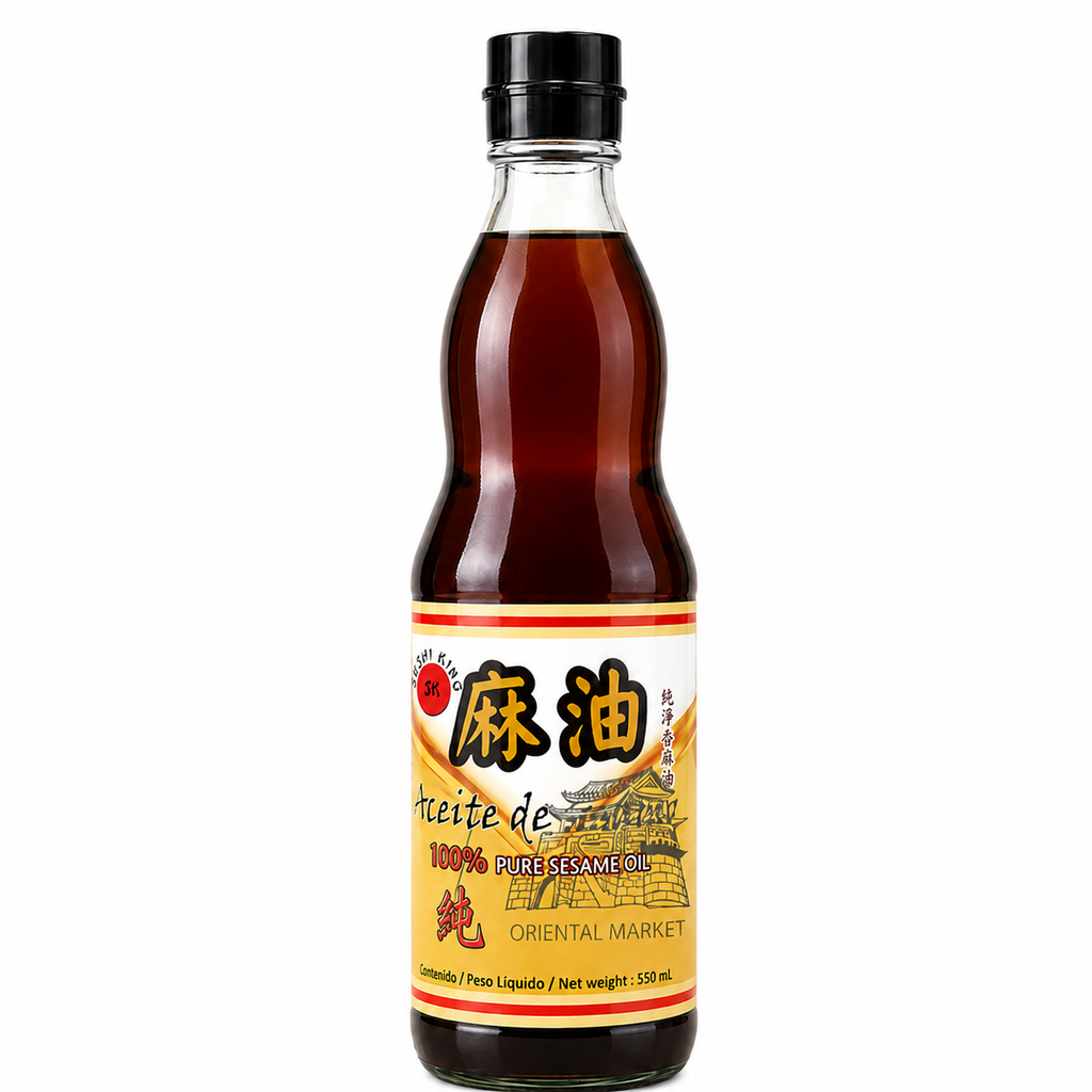 ACEITE SESAMO PURO *SUSHI KING* 寿司王纯麻油 550g/12