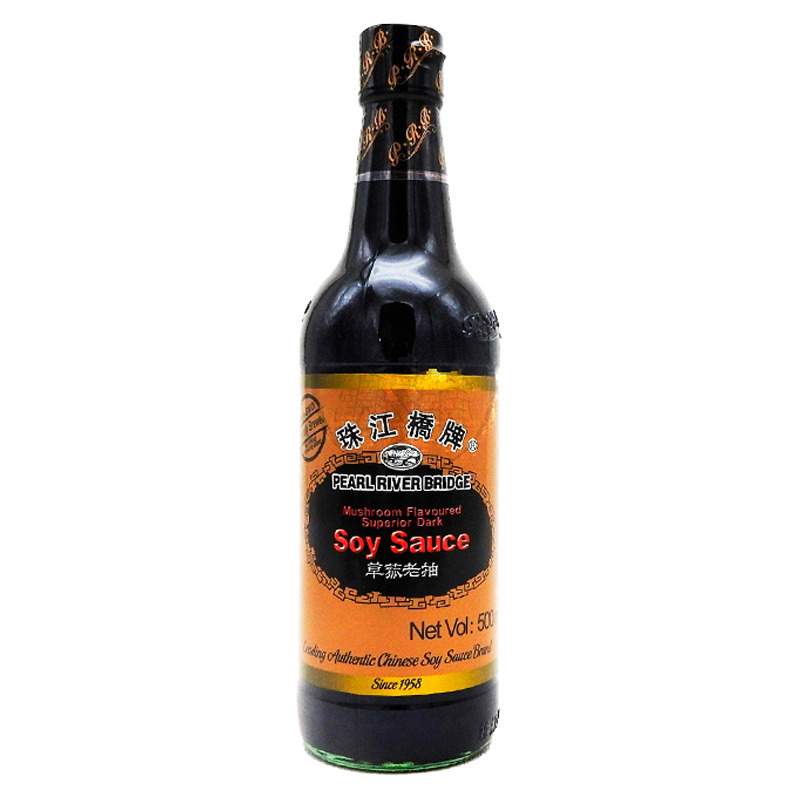 [502608/5S0399] SALSA SOJA OSCURA CHAMPIÑON *PRB* 珠江桥草菇老抽 500ml/12