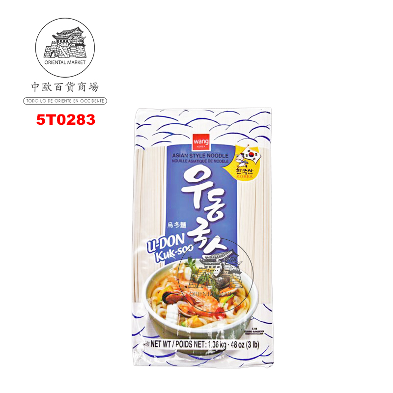 [502069/5T0283] FIDEOS UDON *WANG* 韩国WANG乌冬面干 1,36kg/12