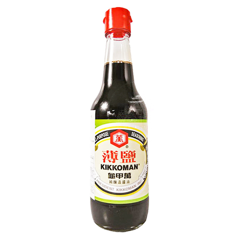 [502578/5S0583] SALSA SOJA BAJO EN SAL *KIKKOMAN* 龟甲万低盐酱油 500ml/12