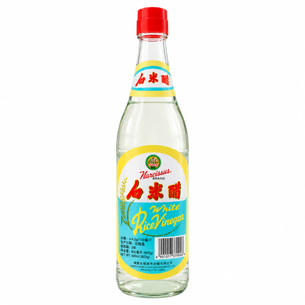 VINAGRE DE VINO BLANCO Y ARROZ *NARCISSUS* 水仙花牌白米醋 600ML/12