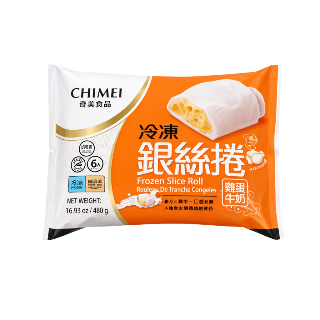 PAN TRIGO CONGELADO *CHIMEI* 奇美冻银丝卷 480g/6u/14