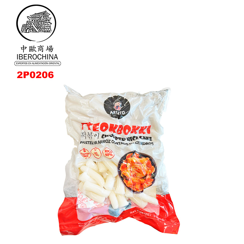 [200638/2P0206] PASTA ARROZ TIRA COREA FRESCA *ASIATO* 冷藏韩式年糕条 1kg/15