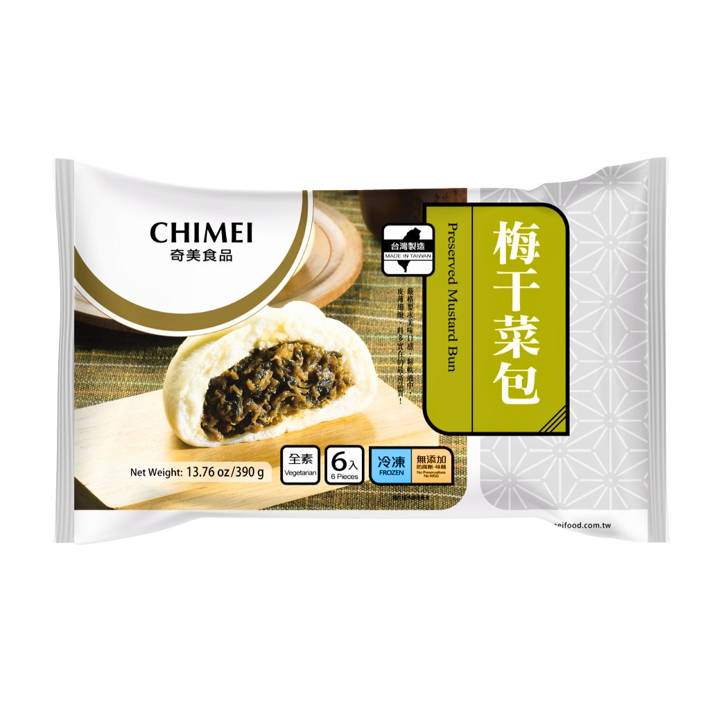 [200629/2P0174] BOLLO MOSTAZA CONGELADO *CHIMEI* 奇美冻梅干菜包 390g/6u/15