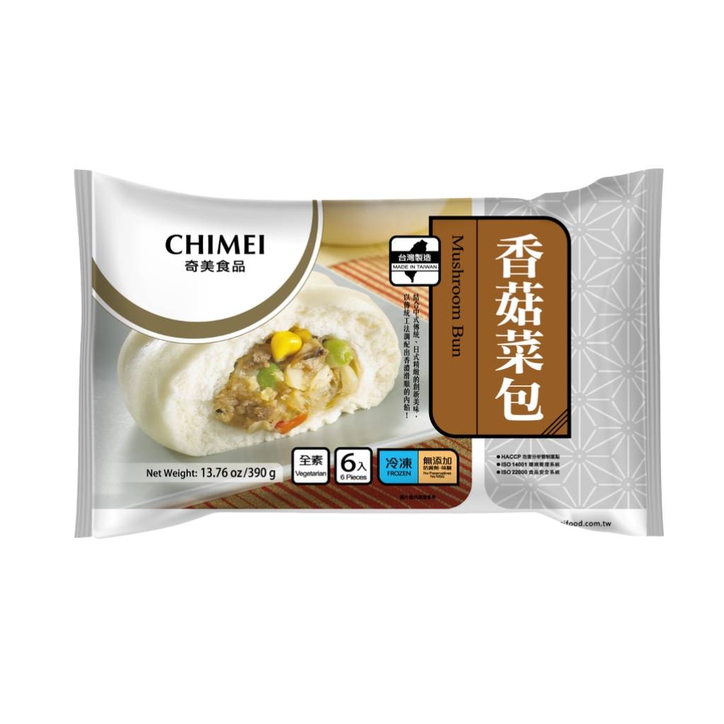 [200634/2P0189] BOLLO SETA CONGELADO *CHIMEI* 奇美冻香菇菜包 390g/6u/15