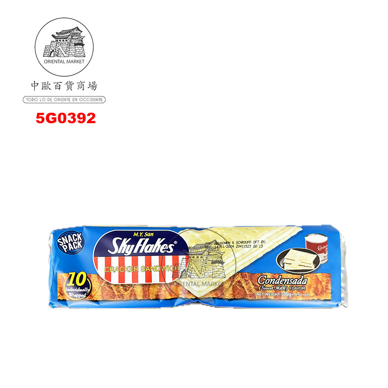 [502114/5G0392] GALLETA SABOR CONDENSADA *SKYFLAKES* 菲律宾饼干牛乳味 30g/10u/15