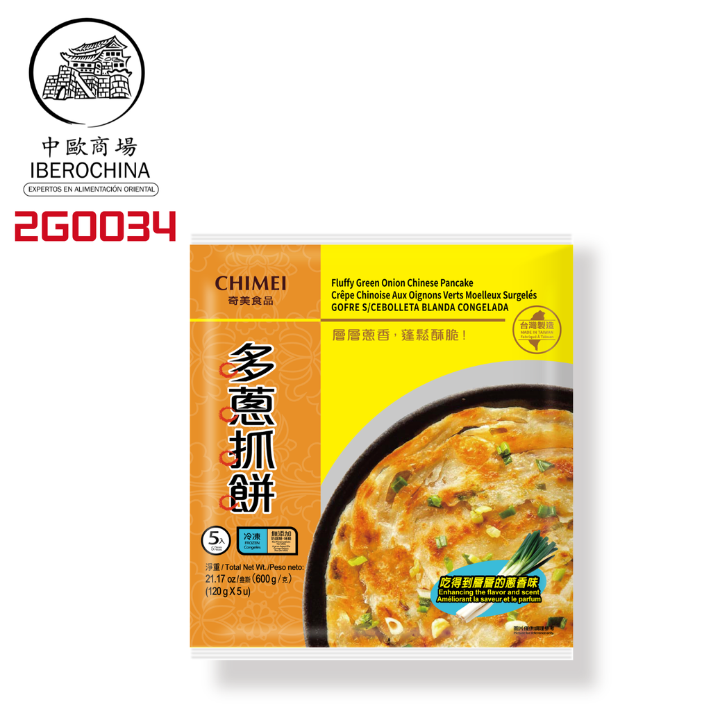 GOFRE CEBOLLETA CONGELADO *CHIMEI* 奇美冻多葱抓饼 120g/18
