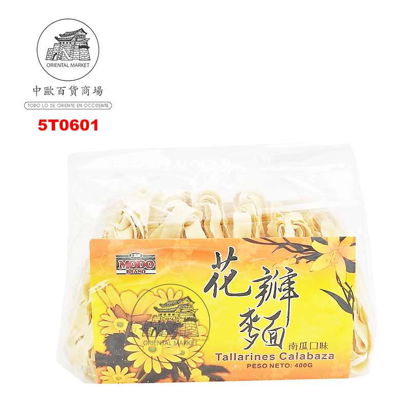 [502798/5T0601] TALLARIN SOBA CALABAZA *MODO* 上品南瓜花瓣面 400g/18