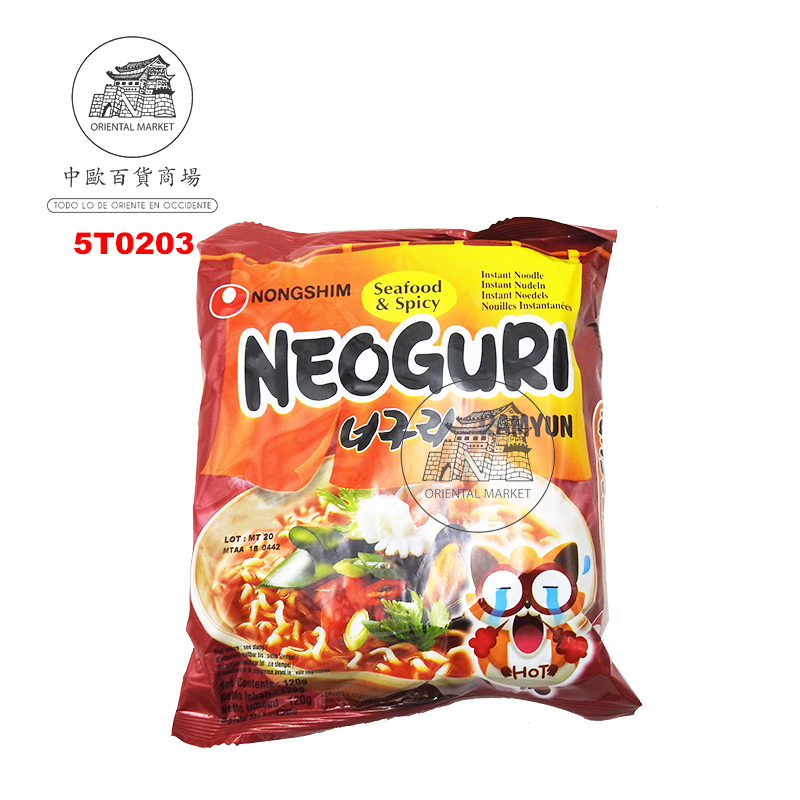 FIDEOS DE NEOGURI PICANTE *NONGSHIM*  农心辣味乌冬面 120g/20