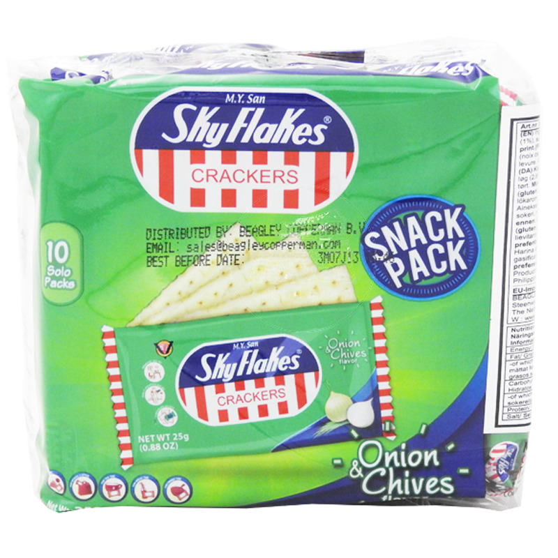 [502112/5G0391] GALLETA SABOR CEBOLLA *SKYFLAKES* 菲律宾咸饼干洋葱味 25G/10u/20