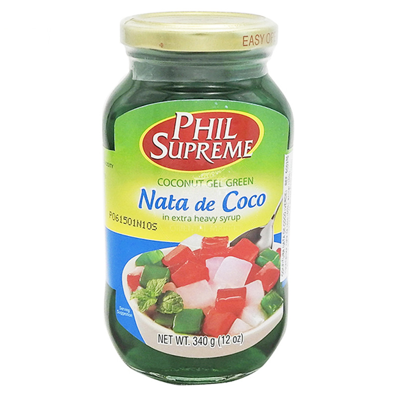 NATA DE COCO VERDE *PHIL SUPREME* 菲式绿椰果 340g/24