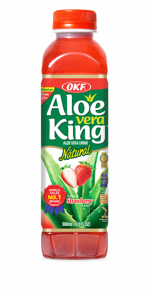 BEBIDA ALOE VERA FRESA *OKF* 草莓芦荟饮料 500ml/20