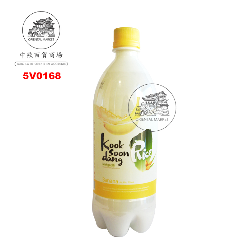VINO DE ARROZ MAKGEOLLI PLATANO(4%) *KSD* 韩国精酿米酒香蕉味 750ml/20