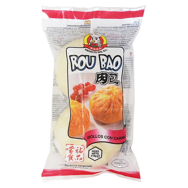 ROU BAO CONGELADO *MENGFU* 蒙福冻猪肉包 210g/2u/20