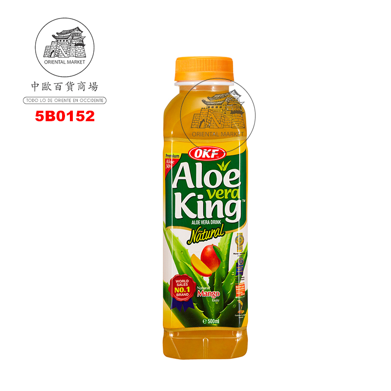 BEBIDA ALOE VERA MANGO *OKF* 韩国芒果芦荟饮料 500ml/20