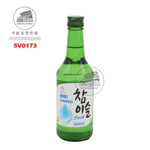 [5V0173] SOJU (16,5%) CHAMISUL FRESH *JINRO* 真露清新烧酒 350ml/20