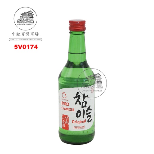 [5V0174] SOJU (20,1%) CHAMISUL ORIGINAL *JINRO* 真露原味烧酒 350ml/20