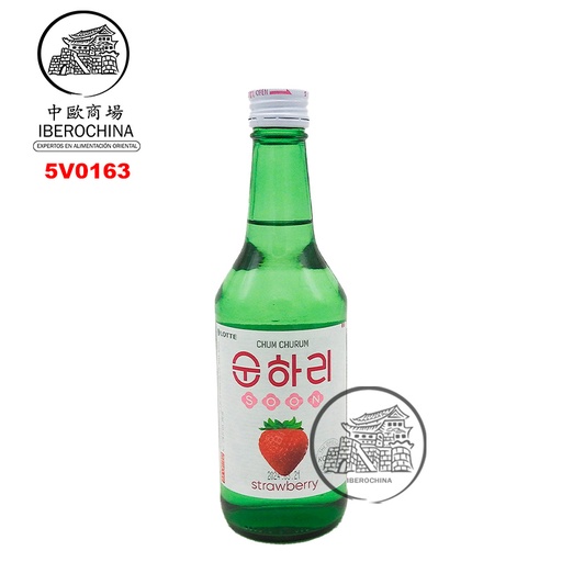 [5V0163] SOJU FRESA(12%) *LOTTE* 韩国烧酒草莓味 350ml/20