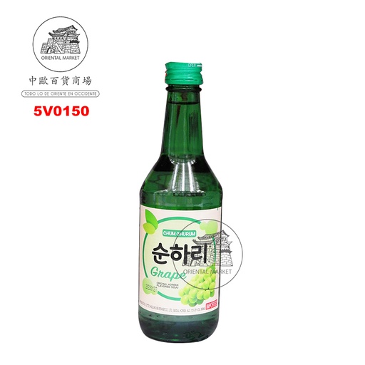 [5V0150] SOJU (12%) UVA *LOTTE* 乐天葡萄味烧酒 350ml/20